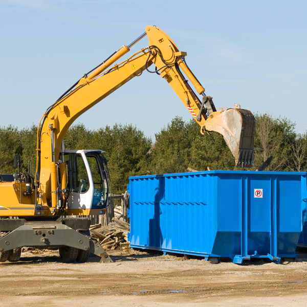 what size residential dumpster rentals are available in Elrama PA